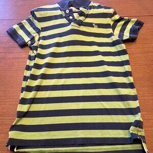 Men's Abercrombie & Fitch - Blue/Green Medium Muscle Polo